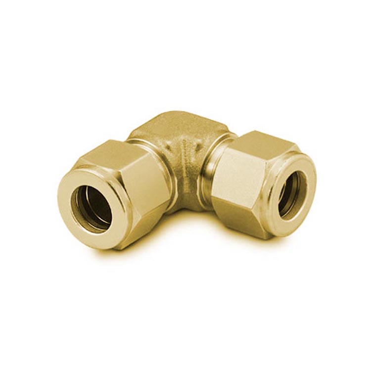 BDUL Union Elbow Double ferrule Brass Compression Instrumentation Tube Fittings