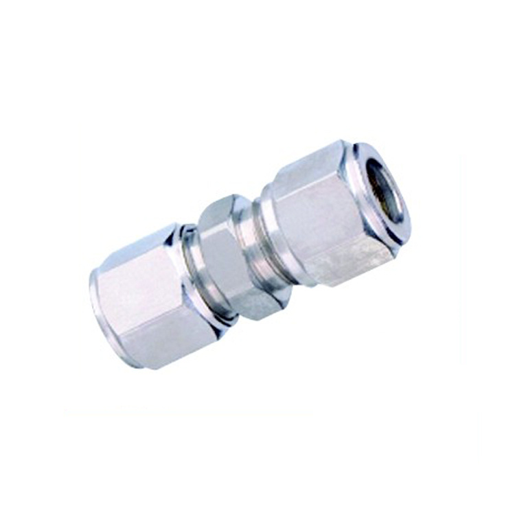 E62 Straight Union Euro Style Standard Nickel Plated Brass Compression Fittings