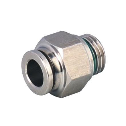 SM Male Pipe With Viton Seal Oring Stainless Steel Push In Adapter Push To Connect Fittings
