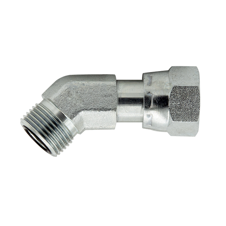 FS6502 SAE J1453 O-Ring Face Seal (ORFS) Face Seal Swivel Nut 45° Elbow steel fittings