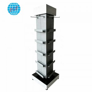 Four Sides Rotating Metal Display Rack KD Knock...