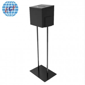 Message Box Box Suggestion Box with Black Stand Display Fixtures