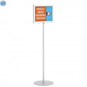 Customised Quick Slide-in Frame Design Sign Holder with Steel Base