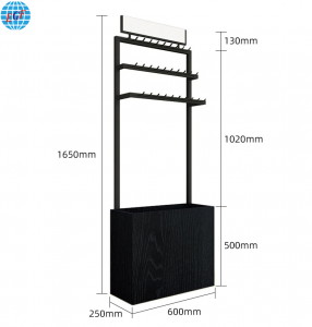 Two Style Exquisite Black Leather Belt Display Stands Exhibition Holder Showcase, Customizable