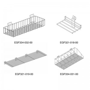 Heavyduty Metal Slatwall Accessories for Store display