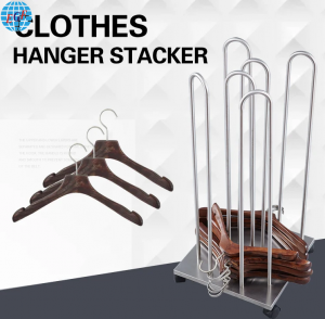 5 Style Commercial Metal Movable Clothing Store Organizer Floor Standing Clothes Hanger Stacker
