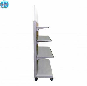 Endcap Convenience Metal Store Display Shelving Strong Standing for Supermarkets & Organic Stores Movable with Sign Holder