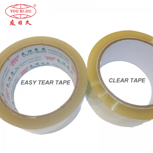 Yourijiu Transparante Sealing Glue Packaging Stationery Home Office Skoalle Bewegen Sterke Adhesive Funksje Gjin Mes BOPP Easy Tear Tape