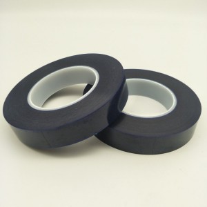 Топлоустойчива защита от галванопластика Гумена чувствителна на натиск адхезивна синя PVC филмова лента