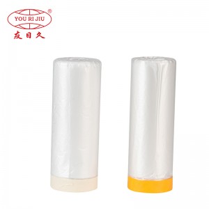 Transparent Pre-Taped Cover Masking Film Surface Protection Tape