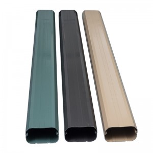 2019 wholesale price Easy Installation 75*65mm Decorative Pvc Line Set Pipe Covers Trunking For Air Conditioning