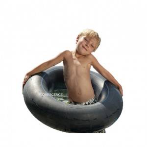 Inflatable Swim Tube 100cm Black Rubber Swim Tube River Tube