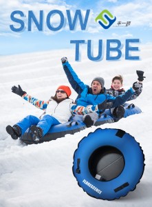 Tubing Snow With Cover Inner Tube Hard Bottom Inflatable Sleds & Snow Tubes Heavy Duty