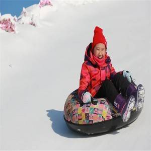 Winter Sport 100 cm Hard bottom cover snow tubing sled
