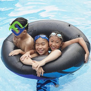 Inflatable swim ring pool float tube 90cm river tube with customer LOGO