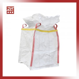 જમ્બો બેગ/FIBC બેગ/મોટી બેગ/ટન બેગ/4 સાઇડ-સીમ લૂપ્સ સાથે કન્ટેનર બેગ