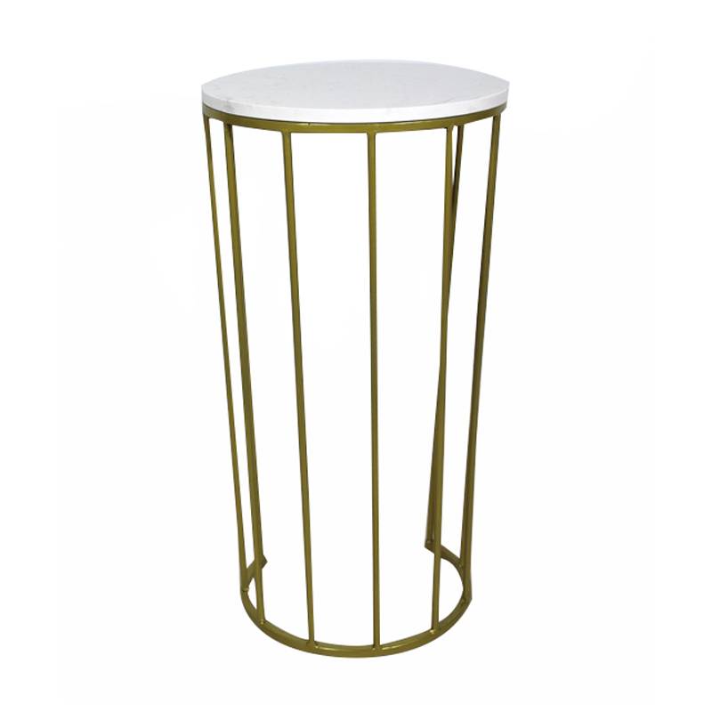 Well-designed Outdoor Furniture On Sale - Gold Stainless Steel Marble Top Side End Coffee Table Small Round Luxury Modern for Living Room   – Flying Sparks