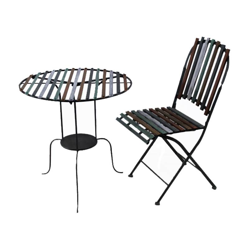 Wholesale Camping Lights Bunnings - 2020 Comfortable Colored metal garden outdoor furniture supplier coffee leisure dining table and chairs – Flying Sparks