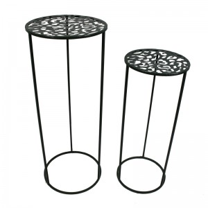 Flower Pot Stand Metal Iron Black Square Flower Frame for Home Decoration