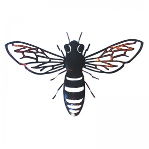 Metal Wall Decoration Art Animal Bee Wall Hanging for Indoor Outdoor Decoration