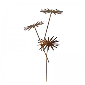 New-Design Metal Wall Art with Flower for Metal Flower Wall Decoration