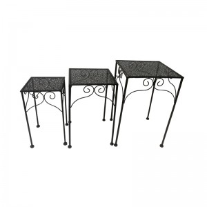 Modern Home Furniture Metal Frame for Square Flower Stand Plant Stand Set