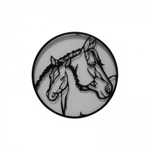 Metal Horse Wall Decor Indoor Wall Hanging for Living Room Decorations