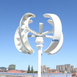800w 1kw 24v 48v Vertical Wind Turbine Para sa Home Hybrid Streetlight