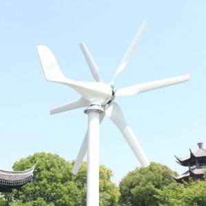 Kilang China 600w 3 5 bilah Angin paksi mendatar tu 3fasa AC 12v 24v 48v turbin angin dengan pengawal angin MPPT untuk kegunaan rumah
