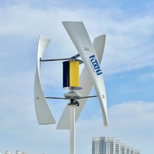 Neuer farbiger 1500-W-Windturbinengenerator. Alternativer Energiegenerator