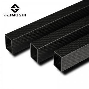 Wholesale Price China Diy Carbon Fiber Tube - 3K twill matte square carbon fiber tube for drone – Feimoshi