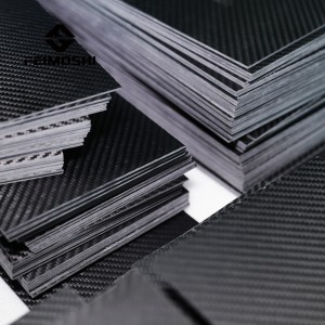 Custom 1K 3K 12K twill/plain Glossy/Matte full carbon fiber sheet panel for RC cars