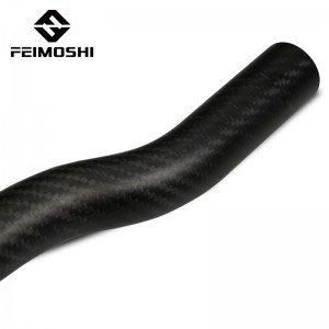 Bent/curved Matte Carbon Fiber Tube