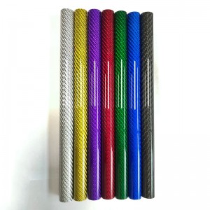 3k mat finish 25mm,10mm, 16mm carbon fiber tube with color