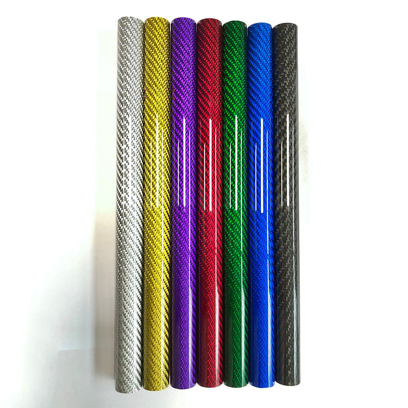 Factory wholesale Carbon Fiber Square Tubes - Colored carbon fiber tube boom – Feimoshi