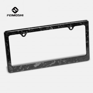 Special Price for Carbon Fiber L Bracket - 100% real carbon fiber car license plate frame for hot sale – Feimoshi