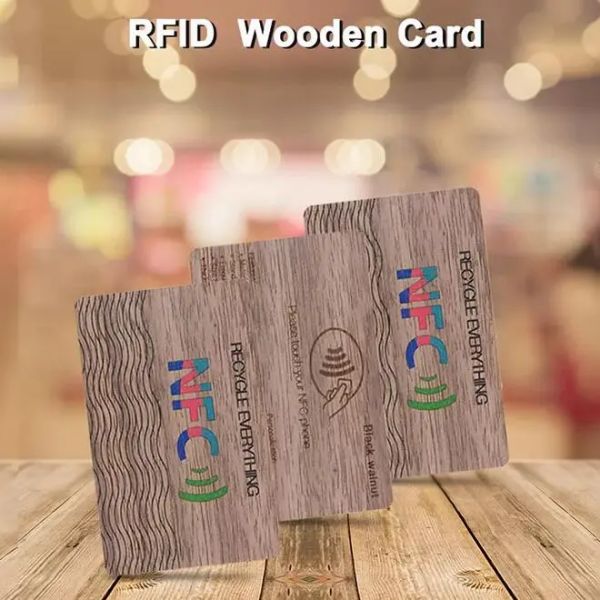 RFID Wooden Card Environment Frendly Material