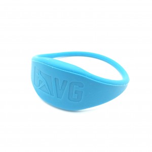 Model ST-G03 Top sale RFID Silicon Wristband for hotel lock with laser engraved Logo