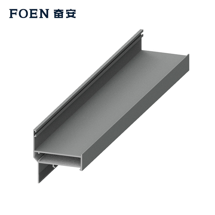 Factory Cheap Hot Greenhouse Gutter System - Silver Blasting Industrial Profile Made by China Aluminum – Fenan