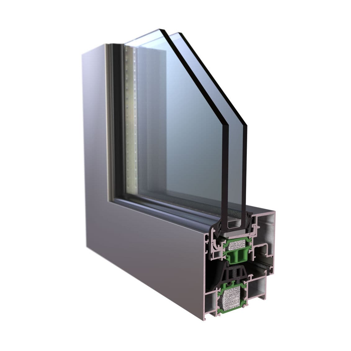 Aluminium system window profile