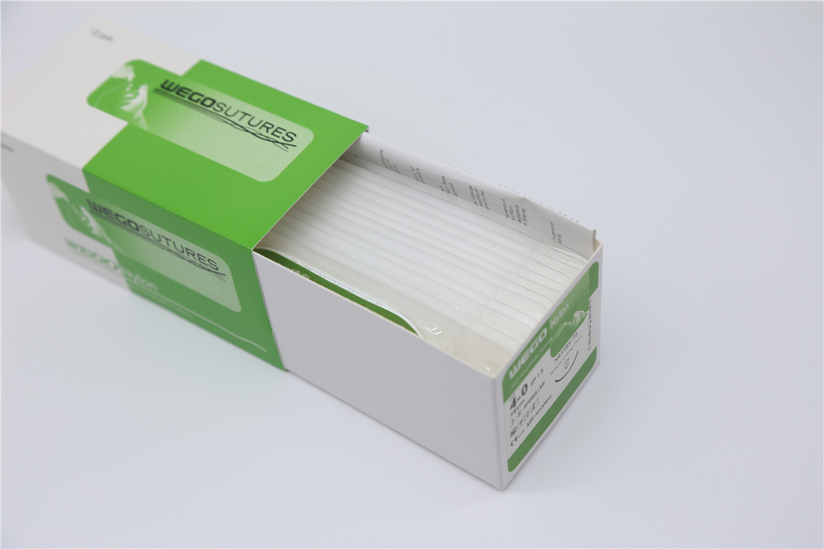 Sterile Monofilament Non-Absoroable  Sutures Nylon Sutures With or Without Needle WEGO-Nylon03