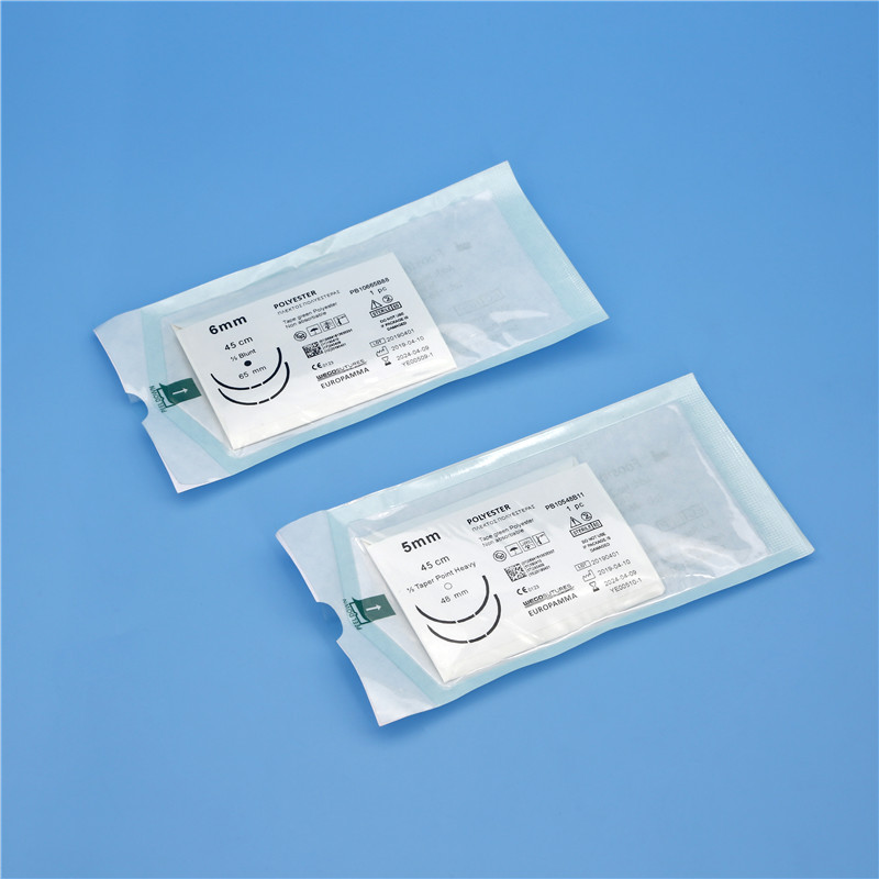 Sterile Multifilament Non-Absoroable Polyester Sutures With or Without Needle WEGO-Polyester