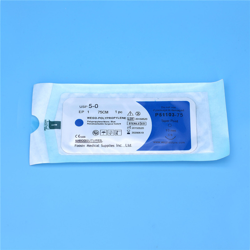 Sterile Monofilament Non-Absoroable Polypropylene Sutures With or Without Needle WEGO-Polypropylene