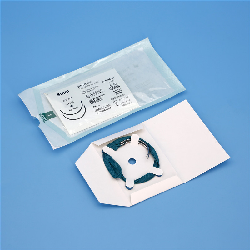 Sterile Multifilament Non-Absoroable Polyester Sutures With or Without Needle WEGO-Polyester