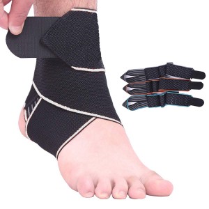Ankle Support,Adjustable Ankle Brace Breathable Nylon Material Super Elastic and Comfortable,1 Size Fits all, Suitable for Sports