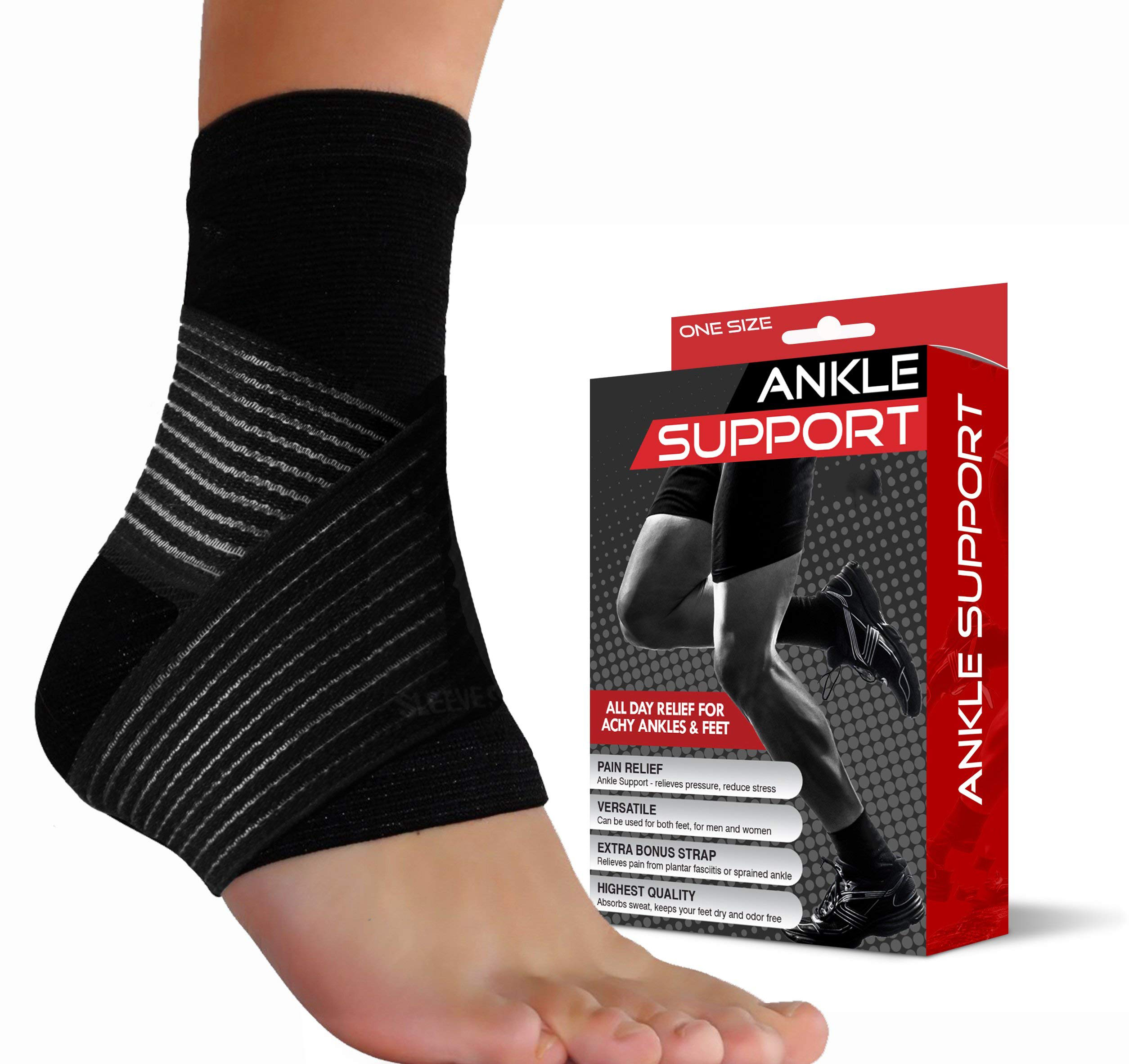 Ankle Support Brace Adjustable Compression for Man and Women-Ankle Support  and Ankle Protector Foot Brace for Heel Pain
