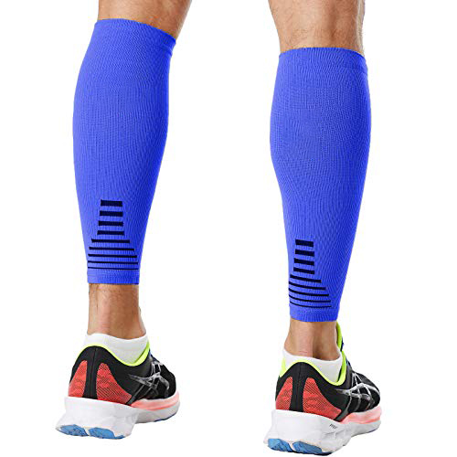 Calf Compression Leg Sleeves Socks Running Shin Splints Injury Gym Yoga  Exercise