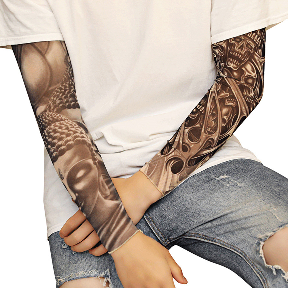 Fake Temporary Tattoos Sleeves – Arm Cover Tattoo Sleeve Gag Accessories for Men Women and Kids Featured Image