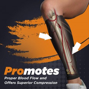 Compression Calf Sleeve – Copper-Infused High-Performance Design, Promotes Proper Blood Flow, Offers Superior Compression and Support for All Lifestyles – Pair