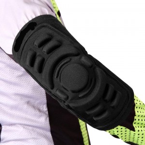 Breathable Elbow Brace Pad Guard Compression Silicone Foam Elbow Padded Arm Support Shooter Sleeve Protector for Skateboarding Basketball Football